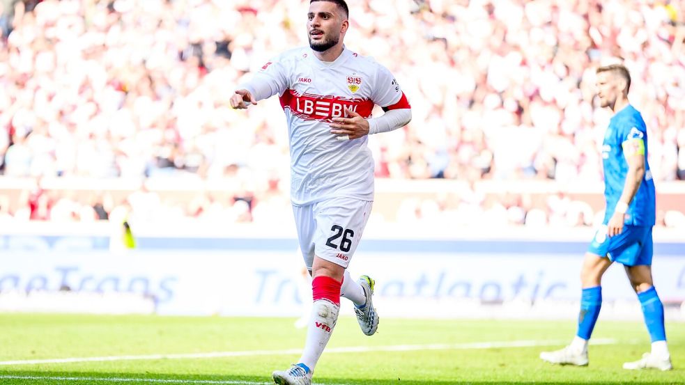 Torjäger Deniz Undav bleibt beim VfB Stuttgart. (Archivbild) Foto: Tom Weller