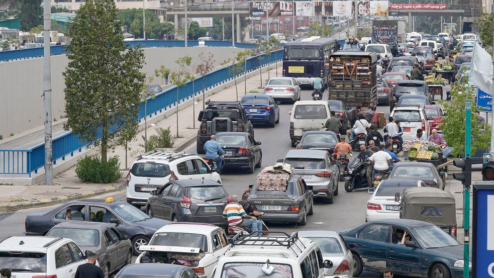 Nach einem israelischen Fluchtaufruf sind Tausende Menschen aus den Beiruter Vororten geflohen. (Archivbild) Foto: Bilal Hussein