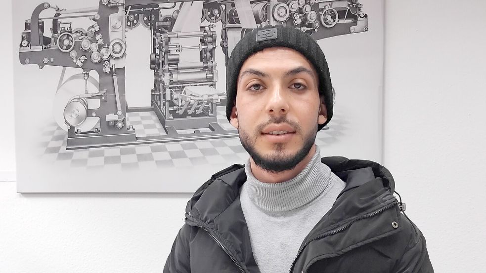 Abdul Razzak Ballan arbeitet in Uplengen und möchte sich in Deutschland eine verlässliche Perspektive aufbauen. Foto: Clarissa Scherzer