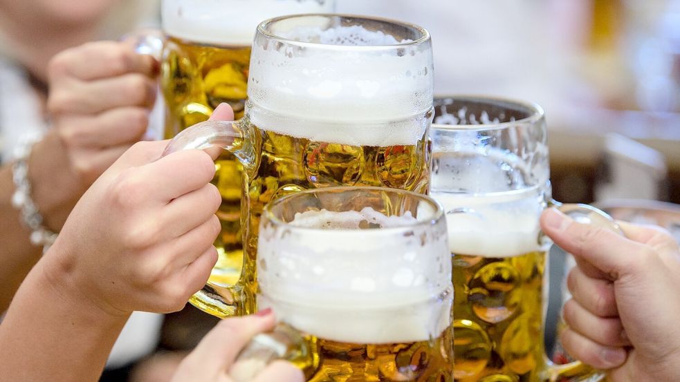Das Wiesnbier wird eigens für das Volksfest gebraut und ist mit etwa sechs Prozent Alkoholgehalt besonders stark. (Archivbild) Foto: Matthias Balk