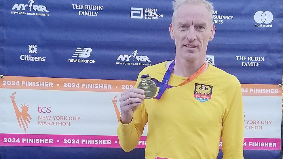 2024 hat Peter Bartsch in New York seinen ersten Marathon gefinished. Foto: Peter Bartsch