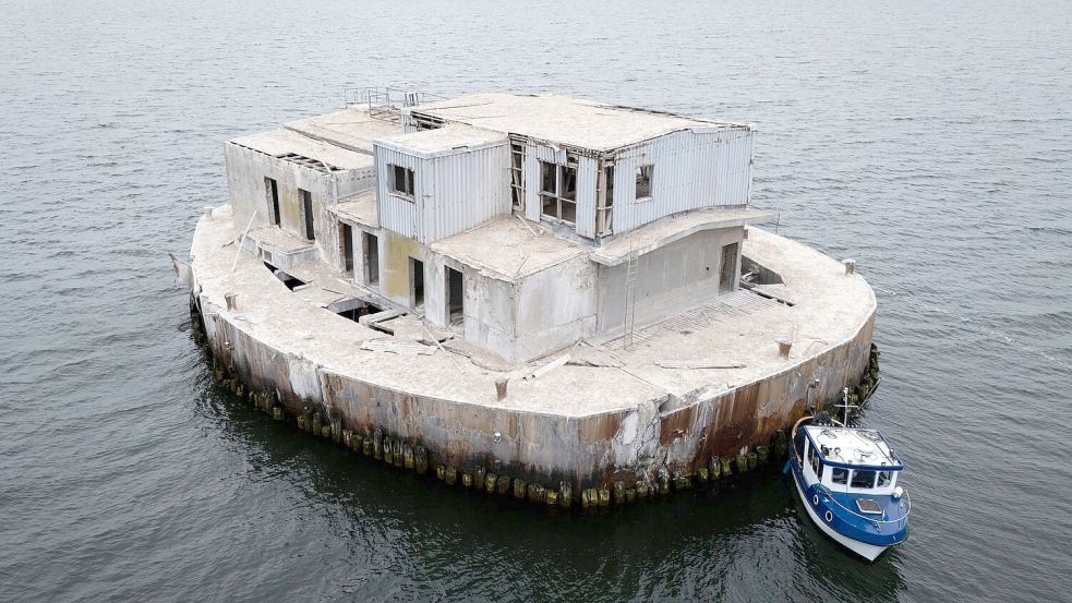 Die Insel „Ostervilm“ im Greifswalder Bodden ist in Hamburg versteigert worden. Foto: Philip Dulian