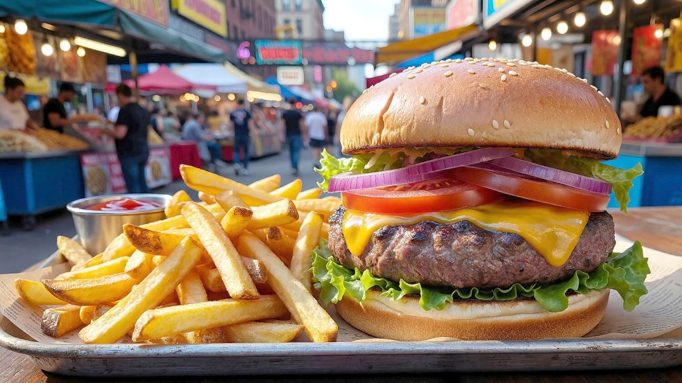 Beim Lekkermarkt in Leer darf wieder geschlemmt werden: Es wird Burger geben, aber auch vieles mehr Symbolfoto: Pixabay.com