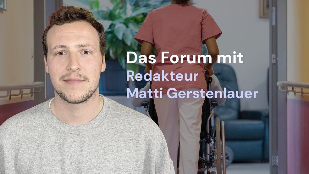 Redakteur Matti Gerstenlauer diskutiert mit Ihnen über den Pflege-Sparkurs der Regierung. Foto: dpa/Marijan Murat/noz