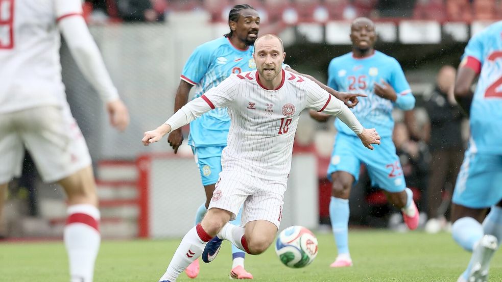 Dänemarks Nationalspieler Christian Eriksen. Foto: Bruno Fahy