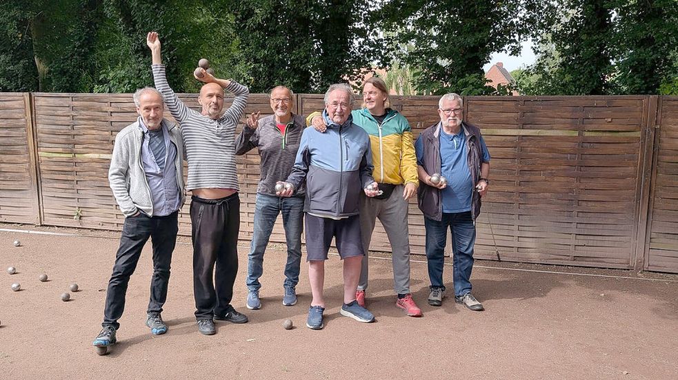 Die Freepsumer Mouler hatten Besuch aus Lübeck. Foto: privat