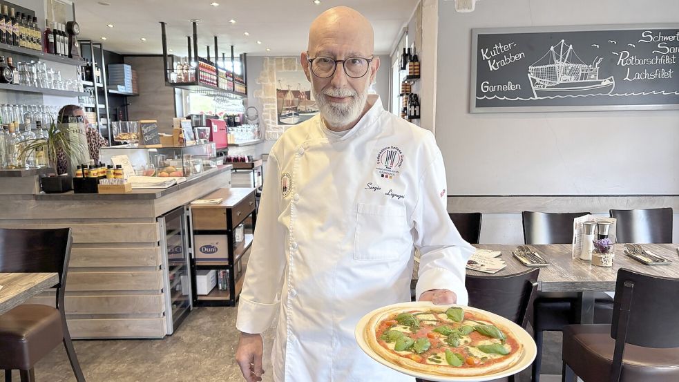 Sergio Li Gregni ist Italiener und weiß, wie gute italienische Pizza schmecken muss. Foto: Hannah Weiden