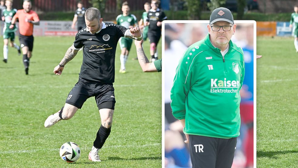 Der TuS Großheide und Concordia Neermoor hoffen auf den Aufstieg in die Ostfrieslandliga. Fotos: Doden/Emden / Collage: Schüür