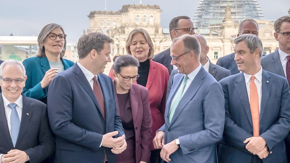 Es habe Einigkeit geherrscht, dass der Wirtschaftsstandort Deutschland vor großen Herausforderungen stehe, hieß es. Foto: Michael Kappeler/dpa