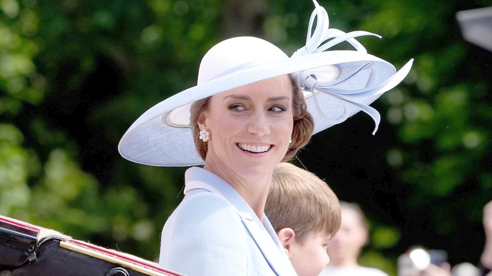 Auch die an Krebs erkrankte Prinzessin Kate nahm an der Parade teil. Foto: Aaron Chown
