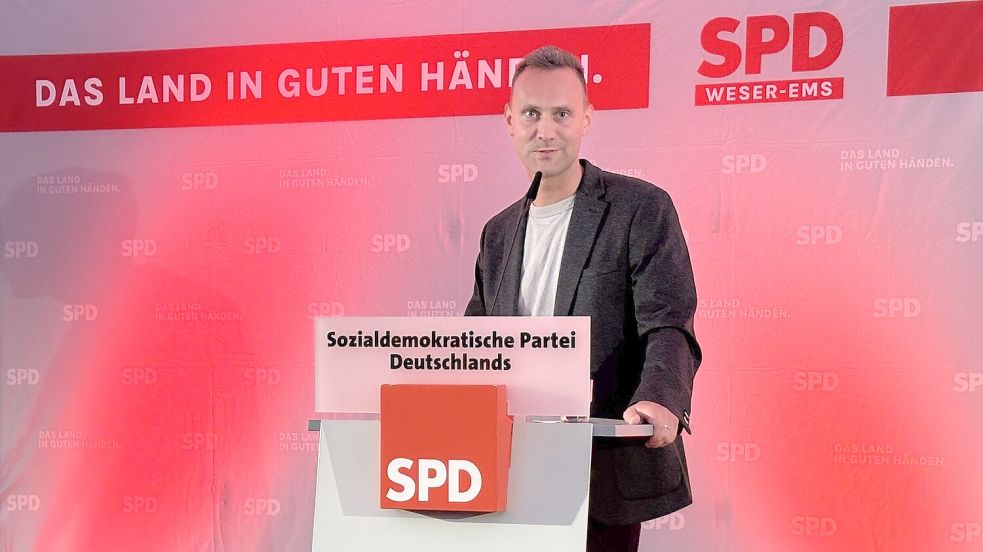 Marek Tatjes wurde zum neuen Vorsitzenden des SPD-Unterbezirks Aurich. Foto: Rebecca Kresse