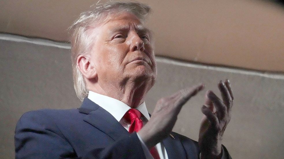 Auch US-Präsident Trump verkündet die Einigung auf ein Abkommen mit dem Iran. (Archivbild) Foto: Mark Schiefelbein