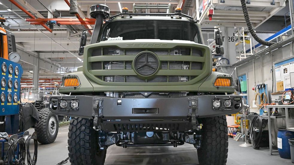 Daimler Truck sieht Potenzial bei Militärfahrzeugen. (Archivbild) Foto: Katharina Kausche