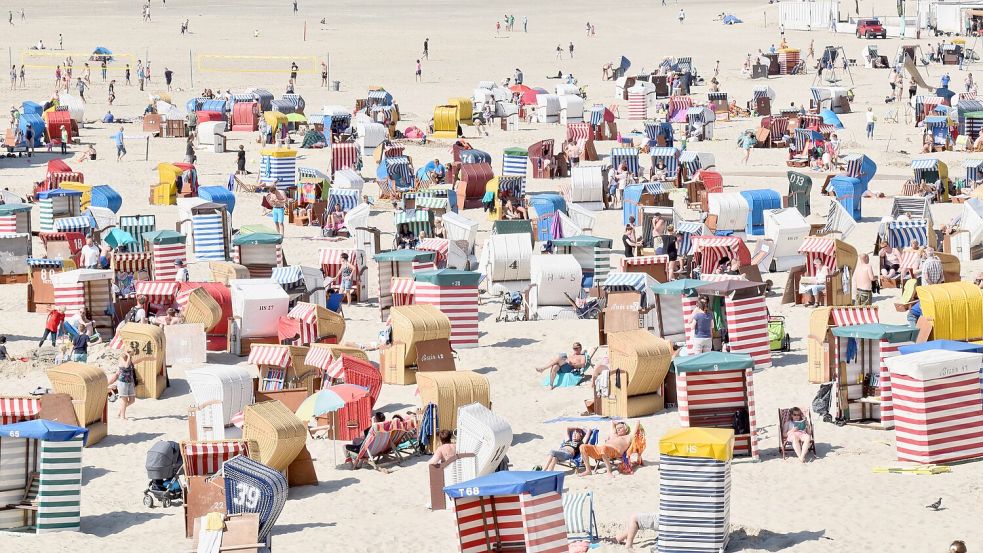 Die kühle Brise am Nordseestrand tut gut – aber sie ist auch tückisch, wie schon manch sonnenverbrannter Urlauber am Abend feststellte. Foto: Pixabay