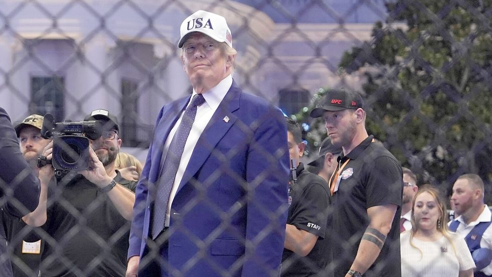 US-Präsident Donald Trump muss zügig eine Lösung des Konflikts mit dem Iran präsentieren. Foto: Mark Schiefelbein