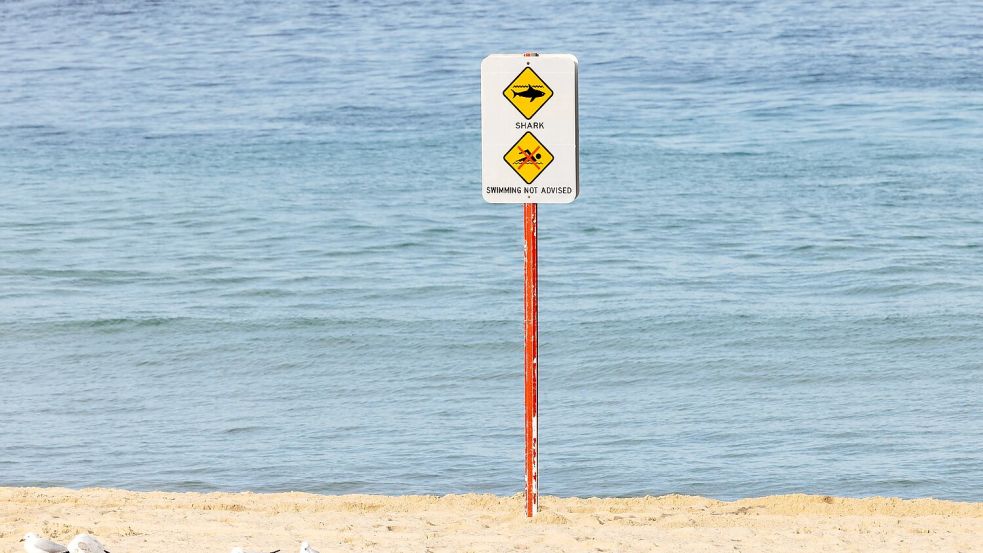 Nach dem Hai-Angriff wurde der betroffene Strand aus Sicherheitsgründen geschlossen. Foto: Nadir Kinani