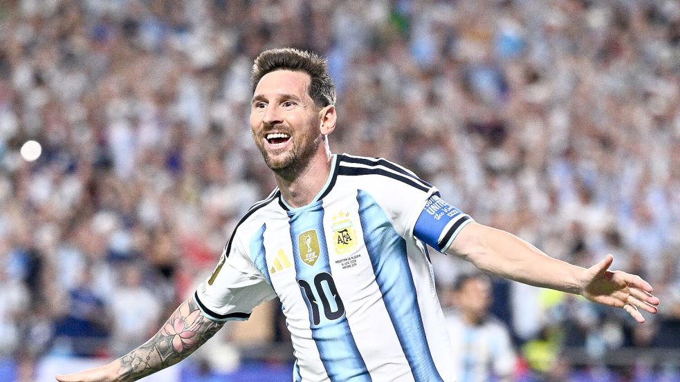 Lionel Messi glänzte gegen Algerien. Foto: Tom Weller/dpa