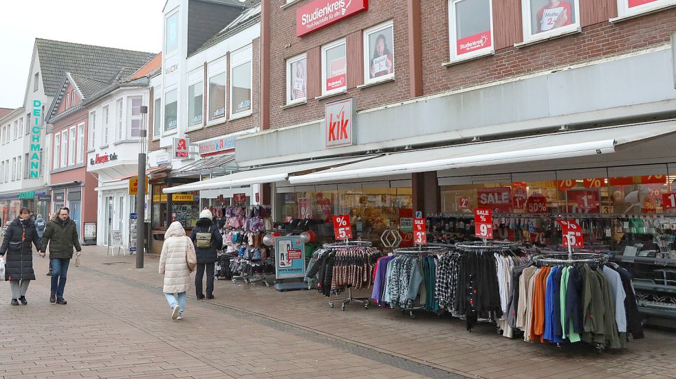 Unter anderem hatte es der Täter auf den Auricher Kik-Markt abgesehen. Foto: Romuald Banik