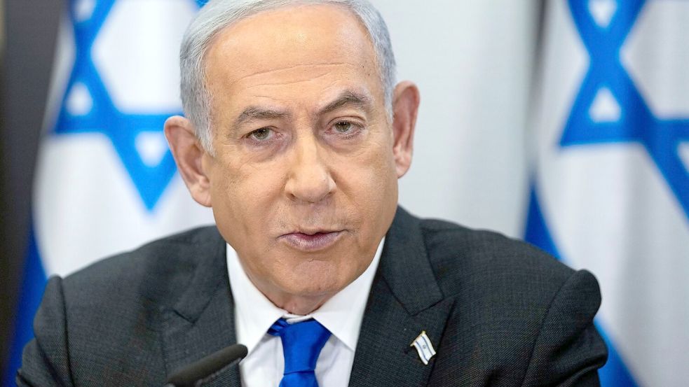 Israels Ministerpräsident Netanjahu schließt einen Truppenabzug aus dem Libanon vorerst aus. (Archivbild) Foto: Ohad Zwigenberg/AP/dpa