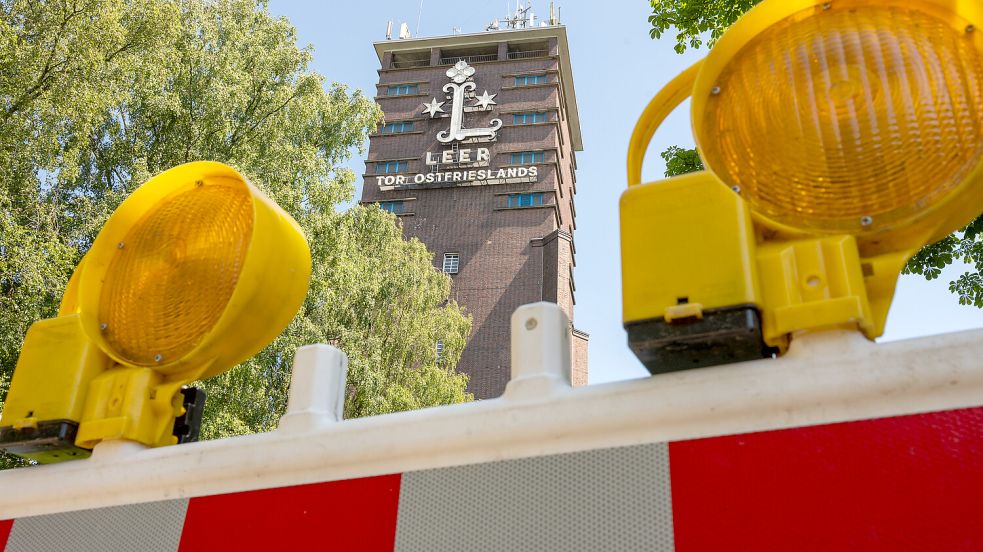Der Wasserturm in Leer ist rund 50 Meter hoch. Foto: Klaus Ortgies