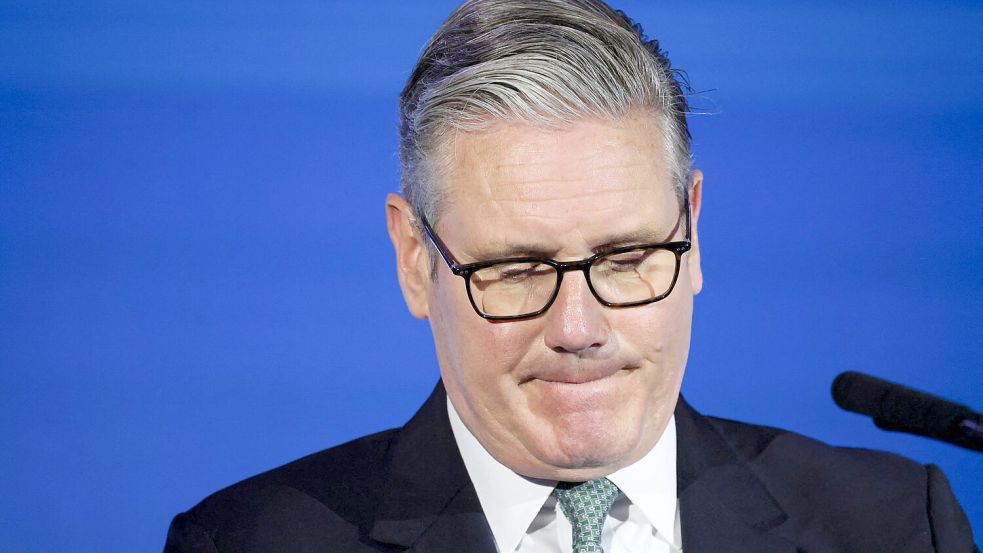 Tief in der Krise: Der britische Premierminister Keir Starmer. (Archivbild) Foto: Isabel Infantes