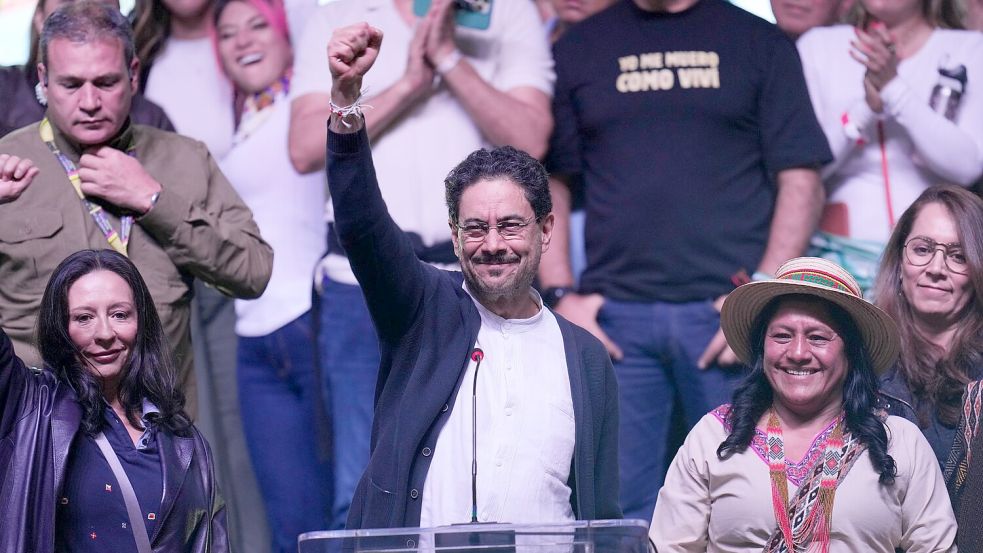 Ivan Cepeda vom linken Bündnis Pacto Histórico war der Wunschkandidat von Amtsinhaber Petro. Foto: Fernando Vergara