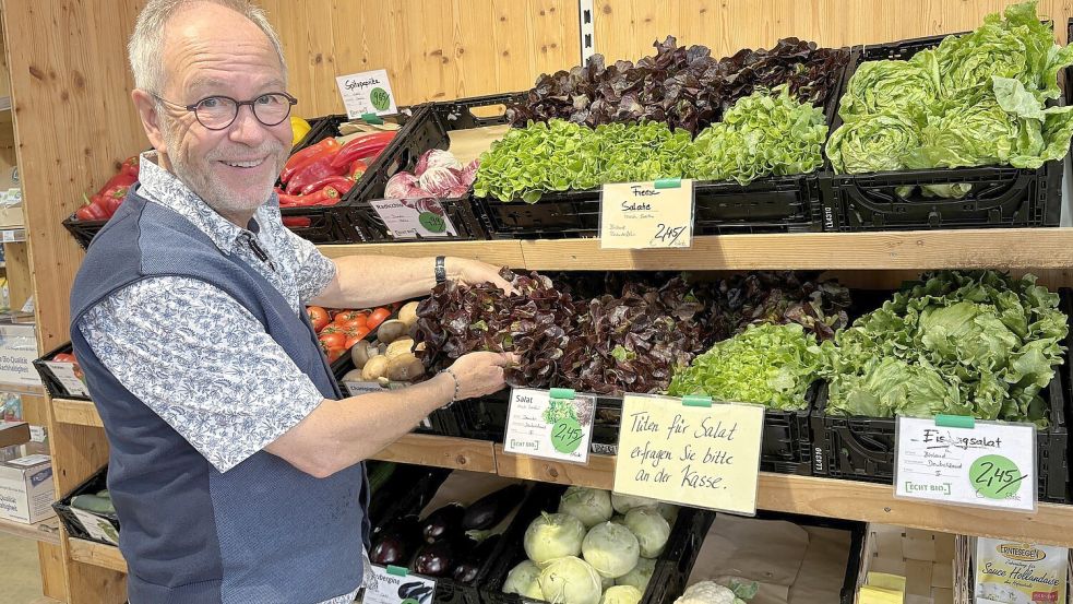 Thomas Baier und sein Team legen Wert auf die nachhaltige Produktion der von ihnen verkauften Lebensmittel. Foto: Mieke Matthes