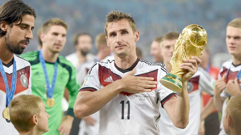 Miroslav Klose ist seinen Rekord als bester WM-Torschütze los. (Archivbild) Foto: Marcus Brandt