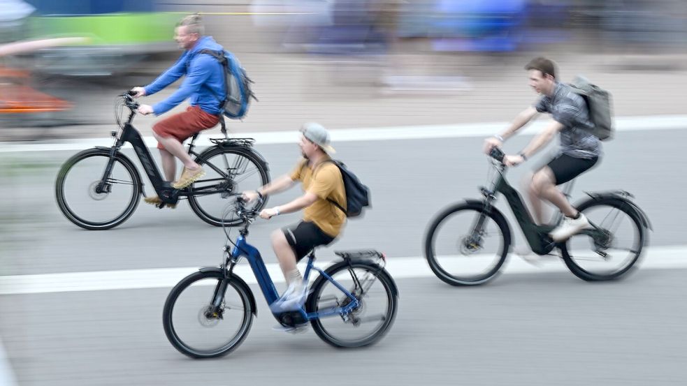E-Bikes dominieren den deutschen Fahrradmarkt, doch die Preise fallen. (Archivbild) Foto: Arne Dedert