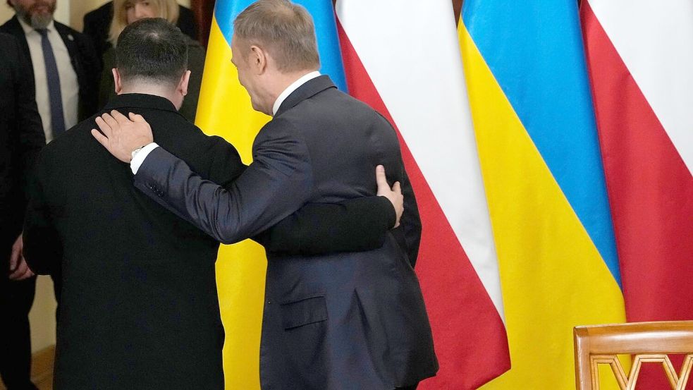 Polens Regierungschef Tusk muss bei der Wiederaufbaukonferenz auf Selenskyj verzichten. (Archivbild) Foto: Radek Pietruszka/PAP/dpa
