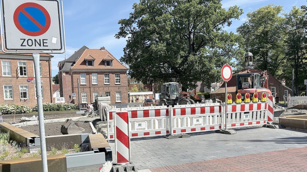 Von der Kreuzung Fischteichweg/Julianenburger Straße aus kann man den Georgswall mit dem Auto nicht mehr befahren. Foto: Mieke Matthes