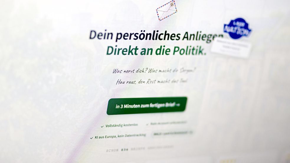 Die Seite lässt sich mit dem Handy oder am Rechner öffnen. Foto: Moritz Frankenberg