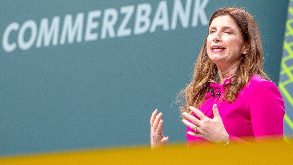 Commerzbank-Chefin Bettina Orlopp wirbt um die Treue der Aktionäre Foto: Andreas Arnold