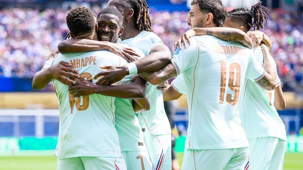 Ousmane Dembélé lieferte gegen Norwegen mit drei Toren sein bislang bestes Spiel bei dieser WM. Foto: Tom Weller