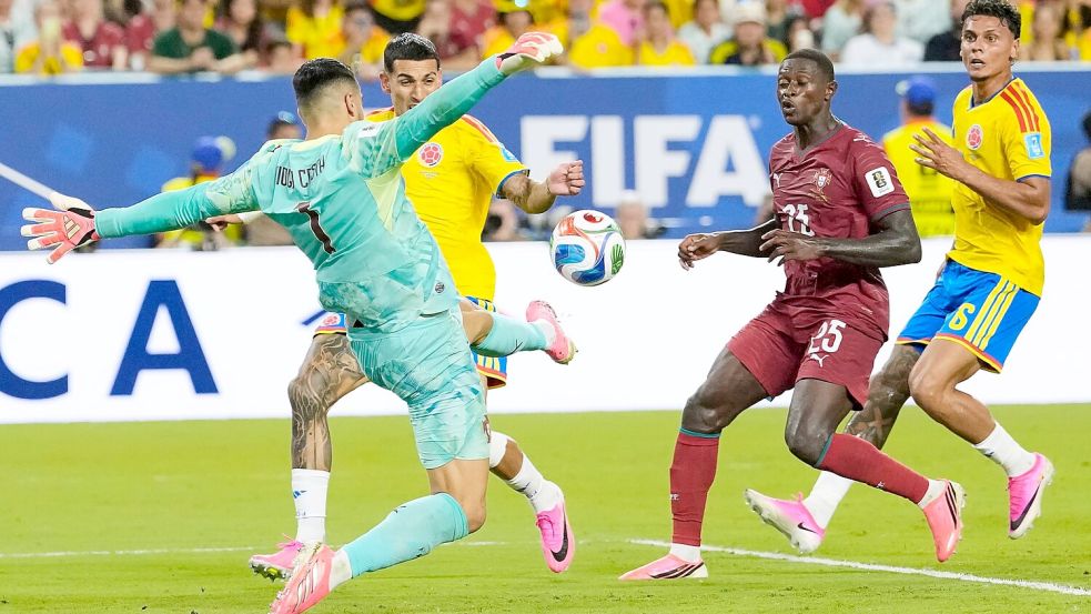 Portugal und Kolumbien trennten sich torlos. Foto: Rebecca Blackwell
