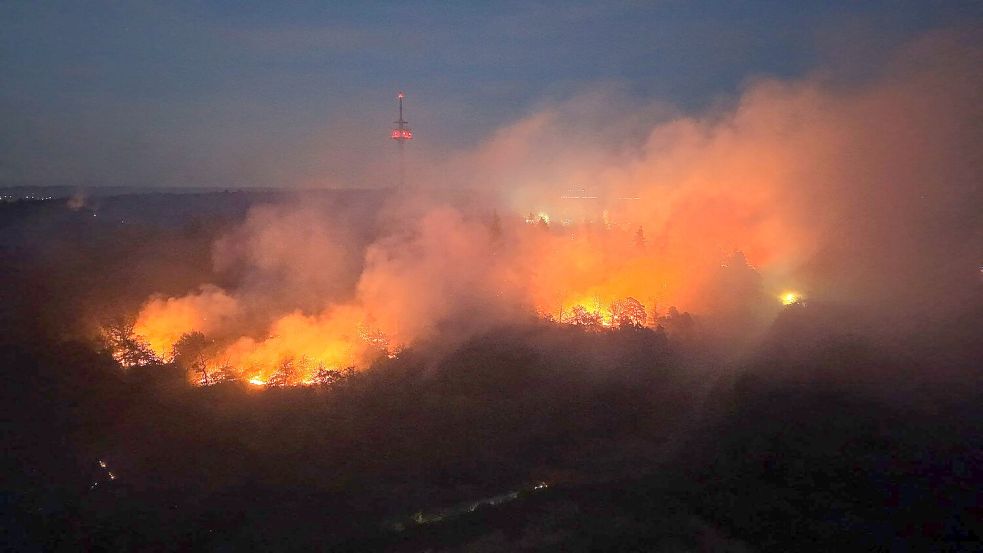 Die Ortschaft Traisen blieb wegen der Explosionsgefahr geräumt. Foto: Kevin Schößler