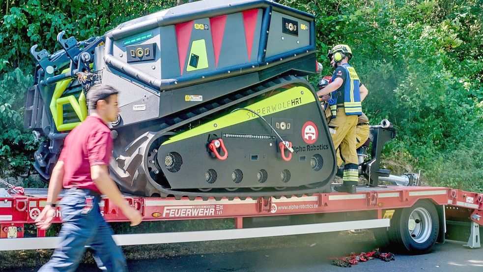 Löschroboter sollen bei Bad Kreuznach bei der Brandbekämpfung helfen. Foto: Thomas Frey