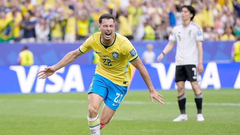 Siegtorschütze Martinelli feiert. Foto: Ashley Landis