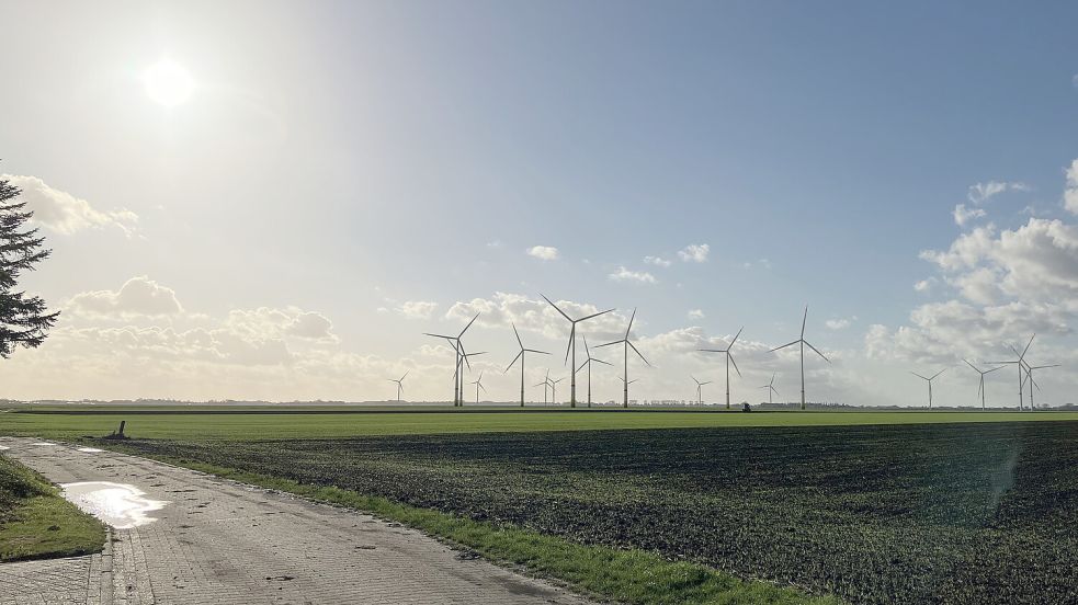 So könnten die neuen Windräder im Bunder Ortsteil Bunderhee aussehen. Foto: Enova Power GmbH