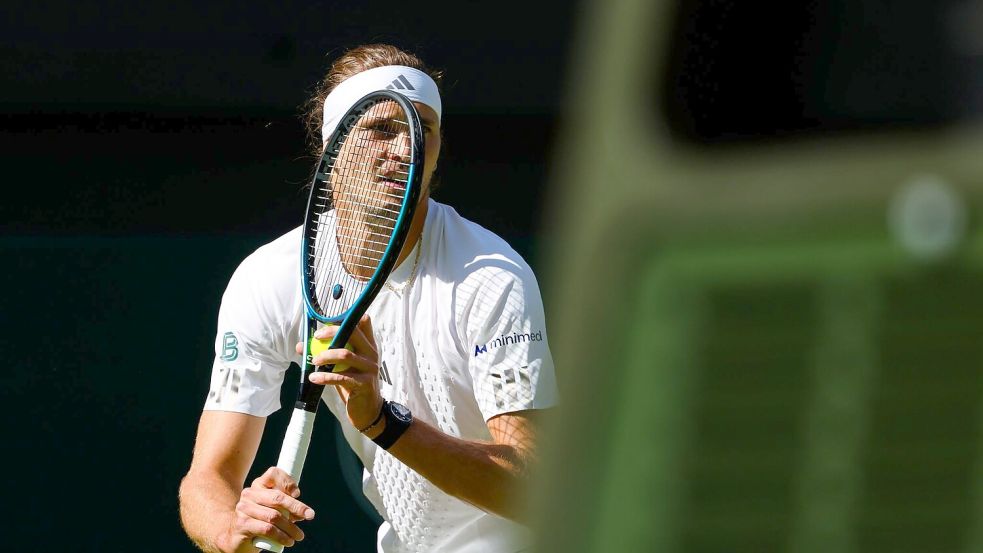 Nicht immer konnte sich Alexander Zverev auf seinen Aufschlag verlassen. Foto: Frank Molter