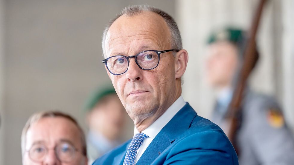 Bundeskanzler Friedrich Merz (CDU) erwartet große Fortschritte durch den Koalitionsausschuss. Foto: Michael Kappeler/dpa POOL/dpa