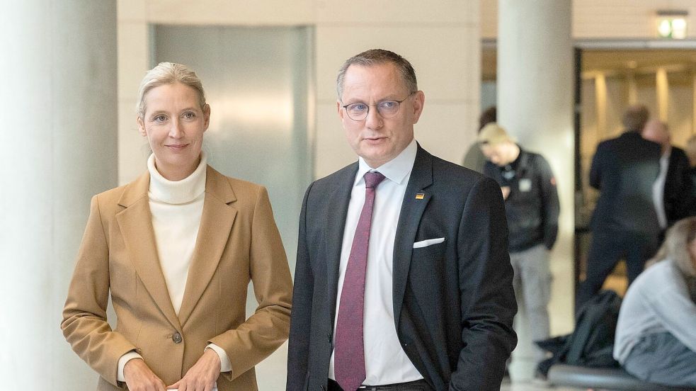 Weidel und Chrupalla gelten an der AfD-Spitze als gesetzt. (Archivbild) Foto: Alicia Windzio