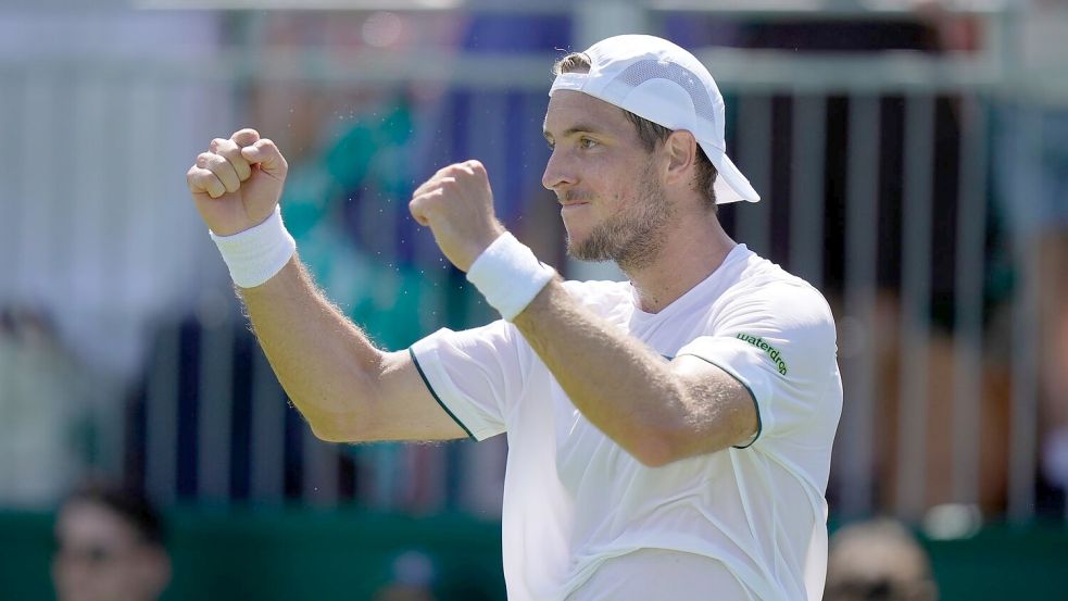 Auch Jan-Lennard Struff steht in Runde drei von Wimbledon. Foto: Brian Inganga