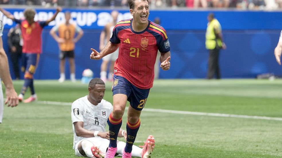 Oyarzabal erzielte das verdiente 1:0 für Spanien. Foto: Jae C. Hong