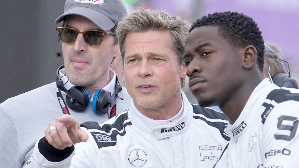 Der Formel-1-Film „F1“ mit Brad Pitt war ein Kinoerfolg - und könnte in den Augen von Oscar-Preisträgerin Jodie Foster mögliches Beispiel von der Arbeit von KI sein. (Archivbild) Foto: Luca Bruno/AP/dpa