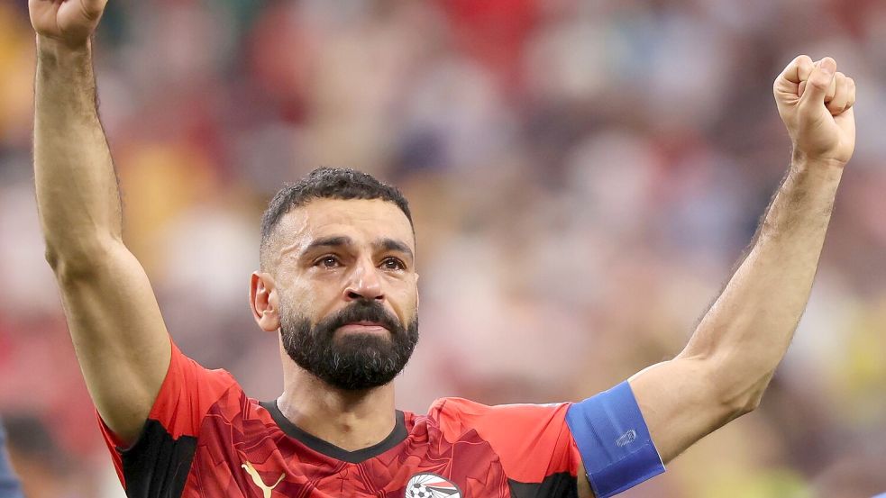 Superstar Mohamed Salah feierte den Einzug ins Achtelfinale mit Tränen in den Augen. Foto: Sam Hodde