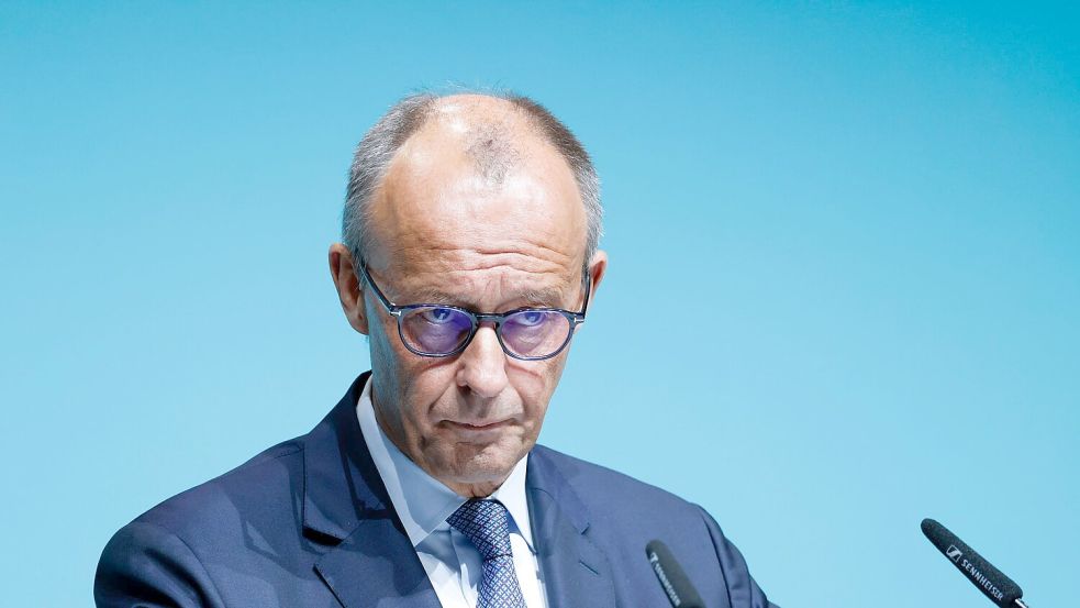 Kanzler Merz sieht Deutschland vor sehr guten Jahren stehen Foto: Thomas Banneyer