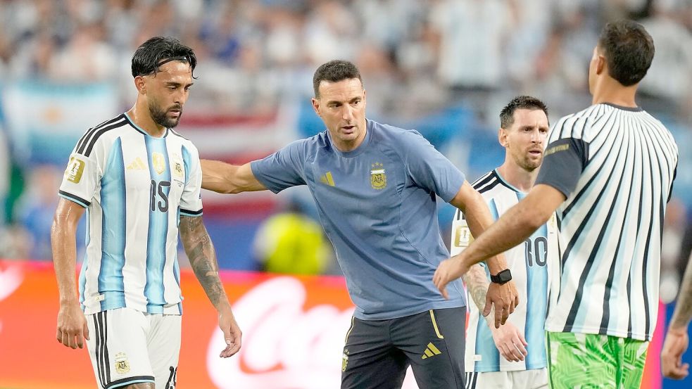 Argentiniens Trainer Lionel Scaloni. Foto: Rebecca Blackwell