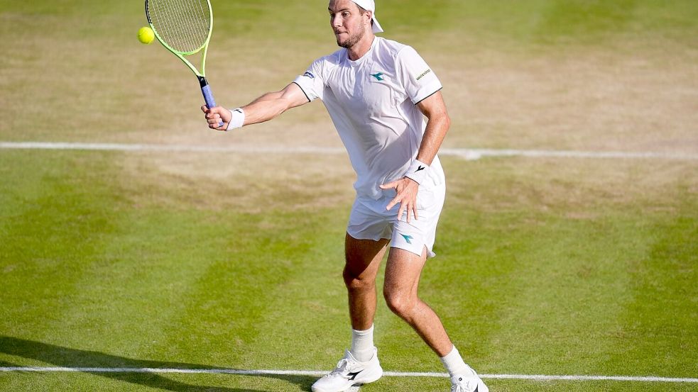 Jan-Lennard Struff spielte sein erstes Wimbledon-Achtelfinale. Foto: Andrew Matthews