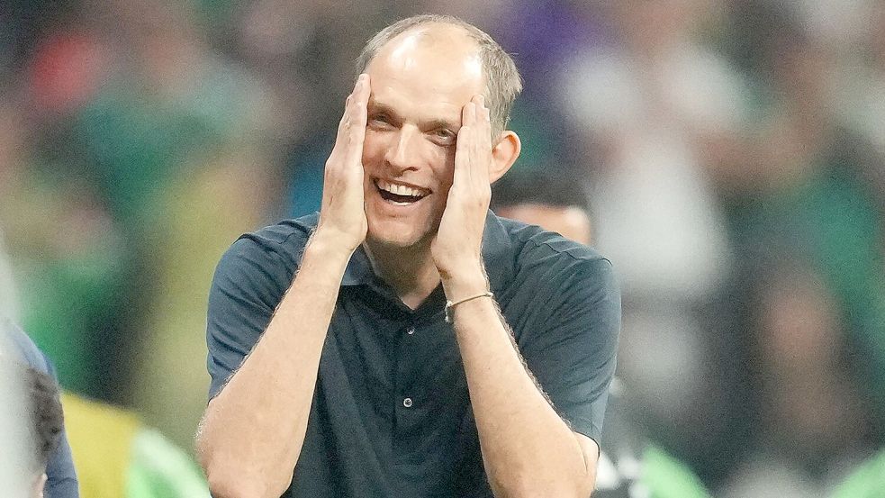 Auch Thomas Tuchel kann kaum fassen, was das für ein Spiel war, Foto: Nick Potts
